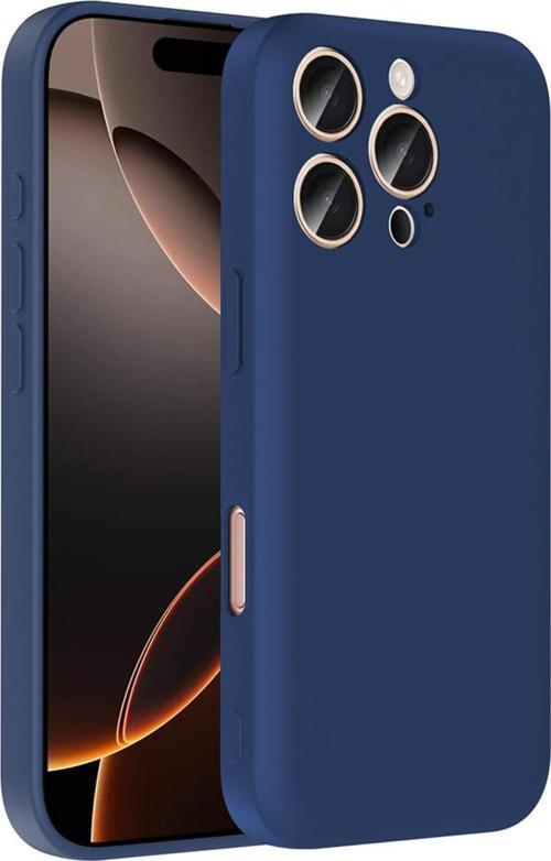 İphone 16 Pro Max Kılıf Kamera Korumalı Kartlık Hazneli Kdk Vitra Kapak - Kahverengi