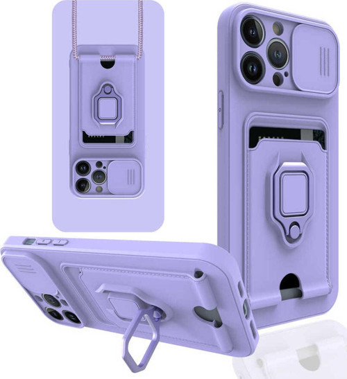 Apple Iphone 13 Pro Max Uyumlu Kılıf Pelit Kapak (Lila)