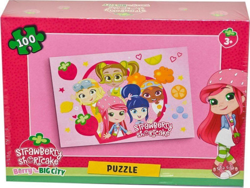 CK7909 Çilek Kız 100 Parça Puzzle - Laço Kids - Utku Oyuncak Kız Erkek Çocuk Oyuncak Eğitici Oyuncak
