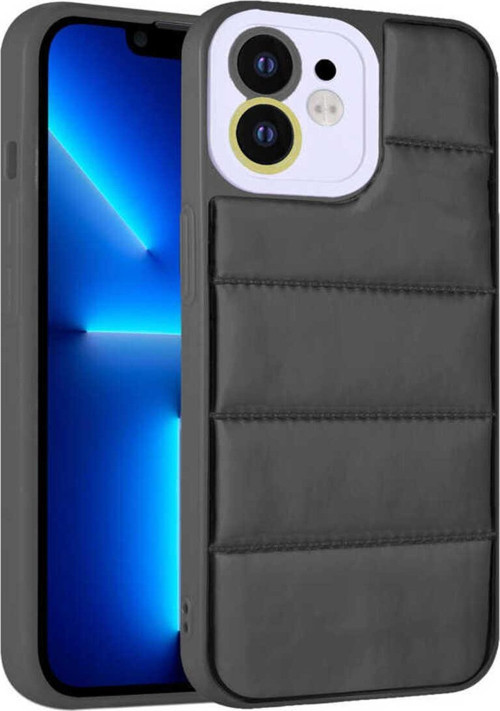 İphone 12 Uyumlu Kamera Korumalı Aihttgli Renkli Zore Seksek Kılıf-Siyah