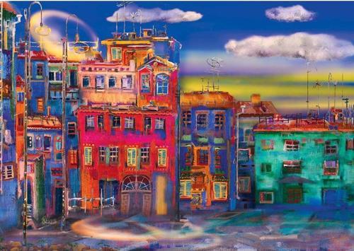 KS Night without the Moon 1000 Parça Puzzle Kız Erkek Çocuk Oyuncak Eğitici Oyuncaklar