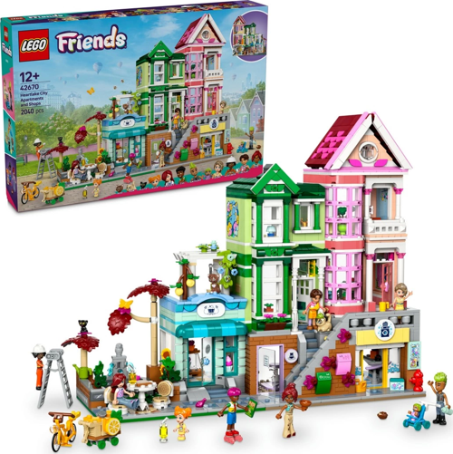 LEGO Friends Heartlake City Daireleri ve Mağazaları 42670 Kız Erkek Çocuk Oyuncak Eğitici Oyuncaklar