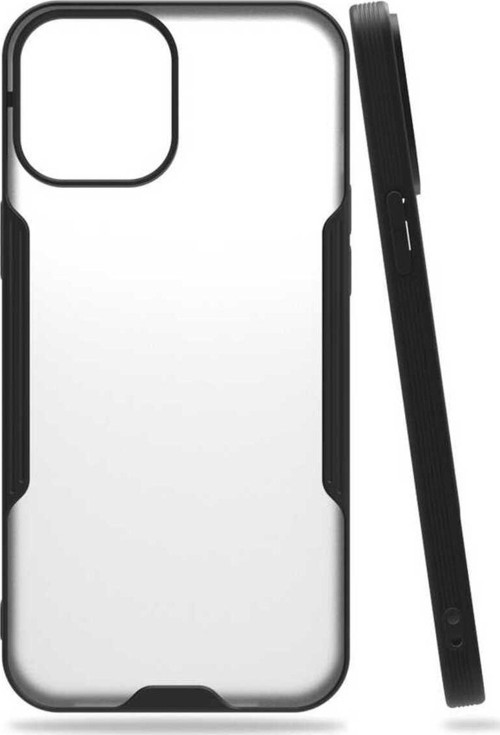 İphone 12 Pro Max Uyumlu Zore Parfe Kılıf-Siyah