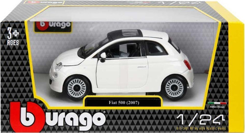 22106 Burago 1:24 Fiat 500 2007 Model Araba Kız Erkek Çocuk Oyuncak Eğitici Oyuncaklar