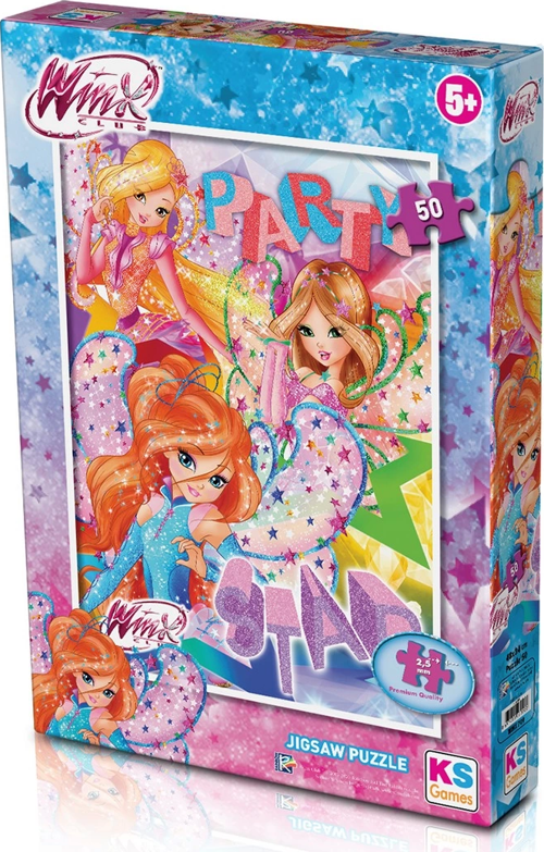 KS Games Winx 50 Parça Puzzle Kız Erkek Çocuk Oyuncak Eğitici Oyuncaklar