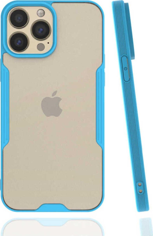 İphone 13 Pro Max Uyumlu Parfe Kılıf-Mavi