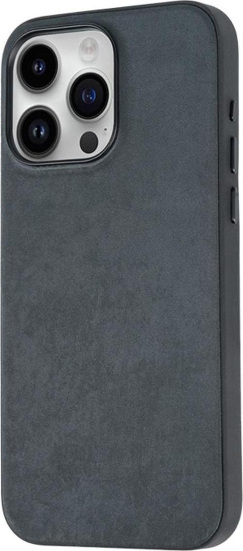 İphone 15 Pro Max Uyumlu Tuva Mikro Fiber Mimoza Kılıf-Siyah