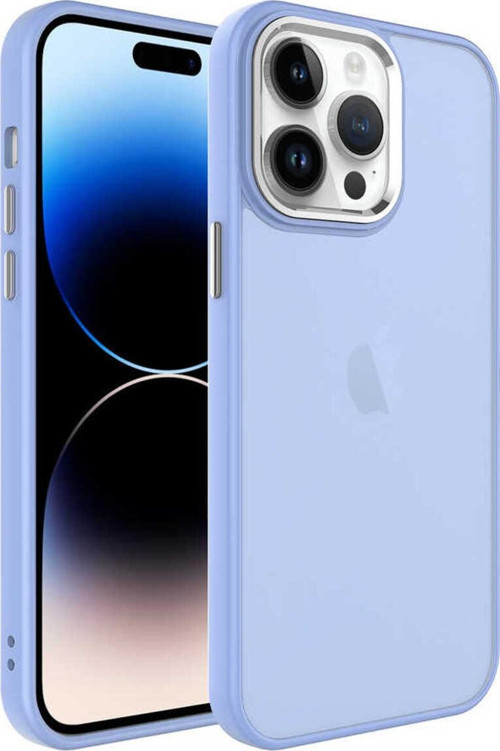 İphone 14 Pro Uyumlu Buzlu Sert Pc Zore May Kılıf-Lila