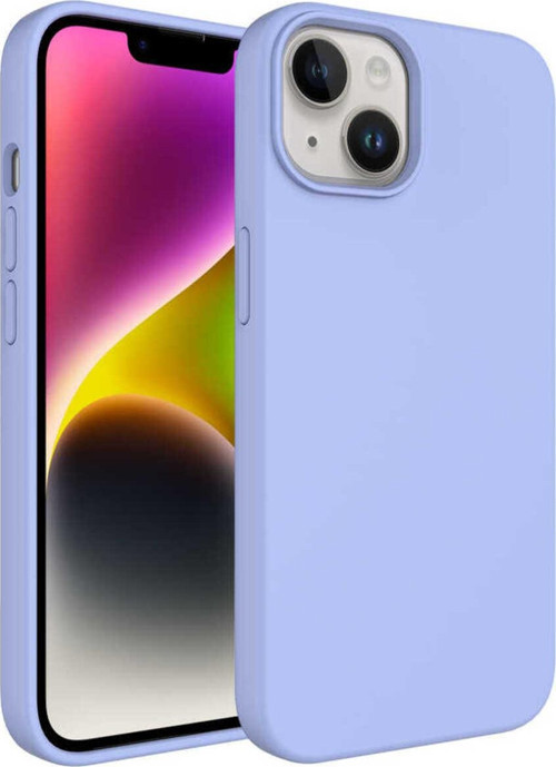 İphone 14 Uyumlu Sıvı Teknolojili Silinebilir Sert Zore Kivi Kılıf-Mavi Açık