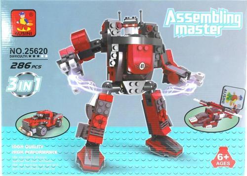 Ausini 286 Parça Assembling Master 3 in 1 Kız Erkek Çocuk Oyuncak Eğitici Oyuncaklar