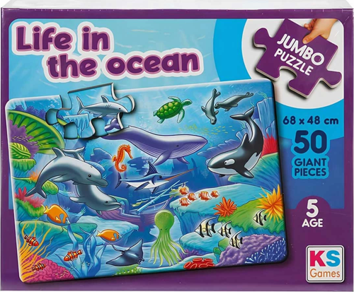 KS Games Life In The Ocean 50 Parça Kız Erkek Çocuk Oyuncak Eğitici Oyuncaklar