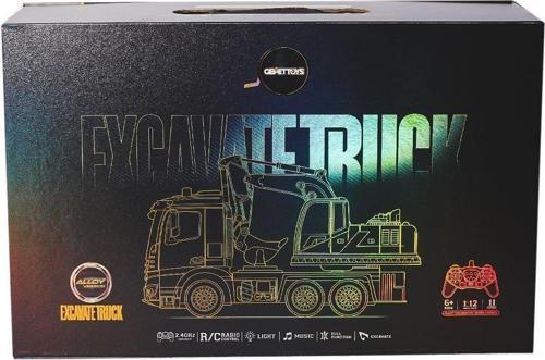 HJ8001-2 Kumandalı Metal Excavate Truck Kız Erkek Çocuk Oyuncak Eğitici Oyuncaklar