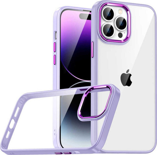 İphone 14 Pro Max Uyumlu Zore Flora Kılıf-Lila