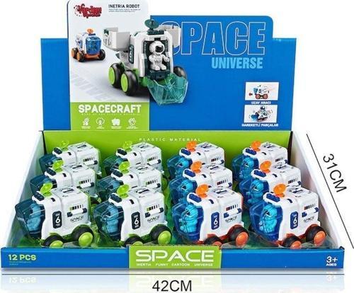 MG-D400-42 Sürtmeli Astronotlu Uzay Aracı - 1adet Stokta Olan Gönderilir Kız Erkek Çocuk Oyuncak Eği