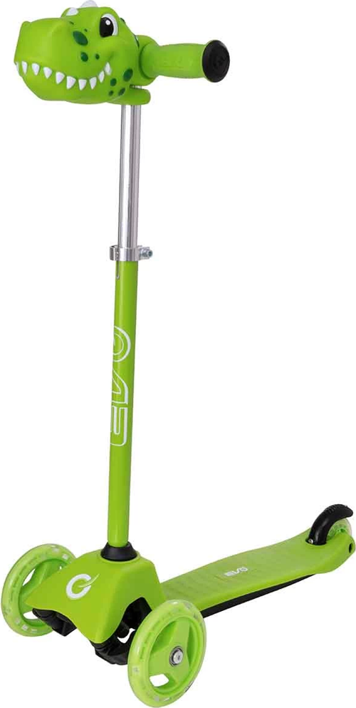 Evo Dino 3 Teker Işıklı Mini Scooter Kız Erkek Çocuk Oyuncak Eğitici Oyuncaklar
