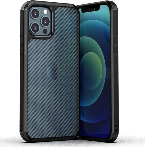 İphone 12 Pro Max Uyumlu Zore İnoks Kılıf-Siyah