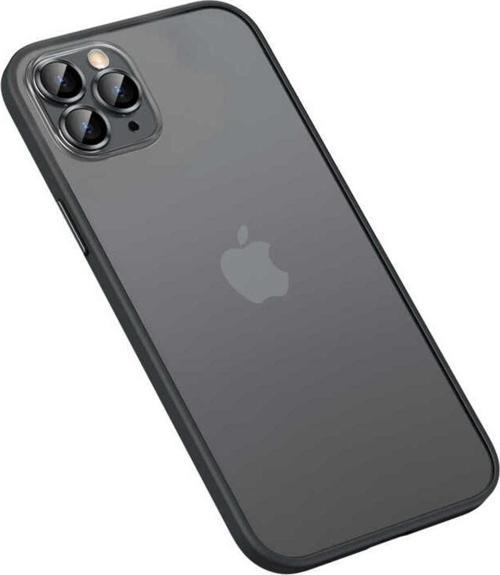 İphone 12 Pro Max Uyumlu Zore Retro Kılıf-Siyah