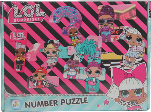 LOL Numara Puzzle 20 Parça Kız Erkek Çocuk Oyuncak Eğitici Oyuncaklar