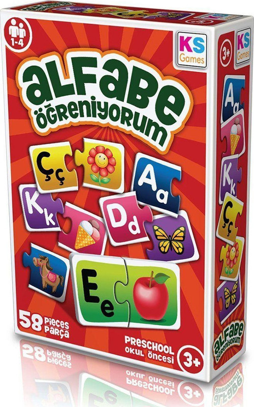 AG257 KS, Alfabe Öğreniyorum / +3 yaş Kız Erkek Çocuk Oyuncak Eğitici Oyuncaklar