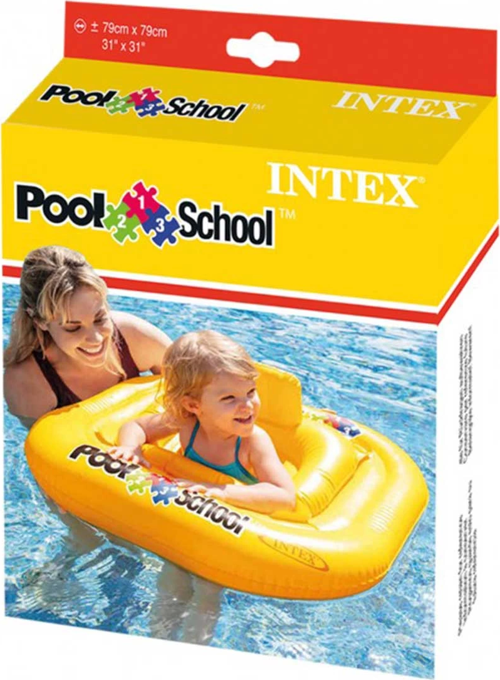 Intex Oturaklı Kare Bebe Flotoru 79cm 56587 Kız Erkek Çocuk Oyuncak Eğitici Oyuncaklar