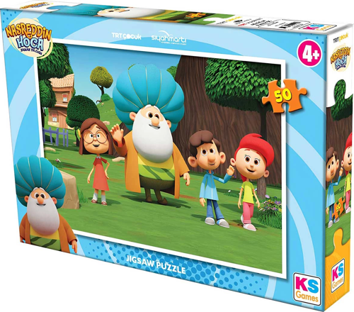 KS Nasreddin Hoca 50 Parça Puzzle Kız Erkek Çocuk Oyuncak Eğitici Oyuncaklar