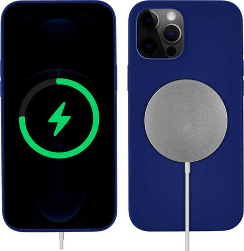 İphone 13 Pro Uyumlu Zore Silksafe Wireless Kılıf-Mavi
