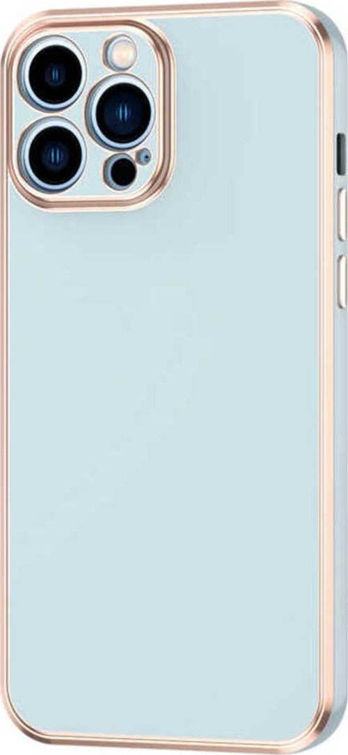 İphone 13 Pro Max Uyumlu Csk Zore Bark Kılıf-Mavi Açık