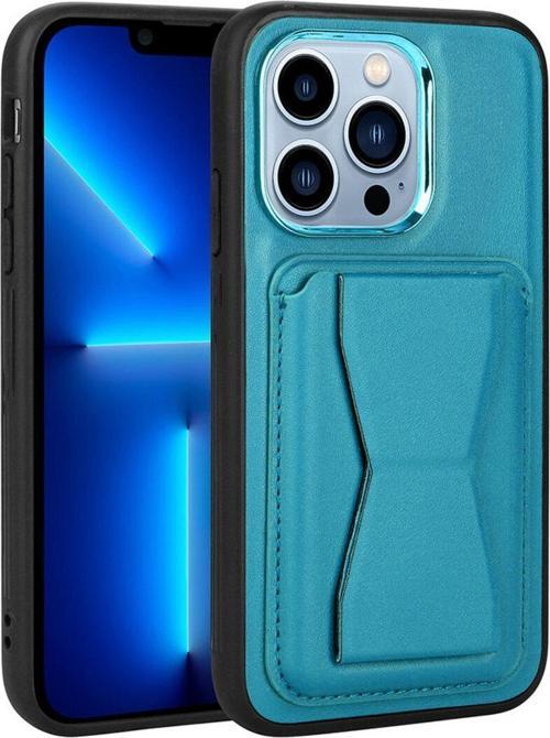 Apple İphone 13 Pro Kılıf Kartlıklı Standlı Pu Deri Memo Kapak
