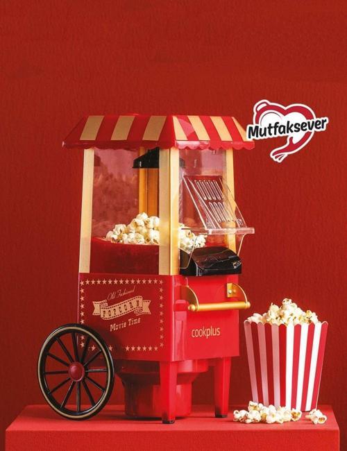 Mutfaksever Kırmızı Mısır Patlatma Popcorn Makinesi