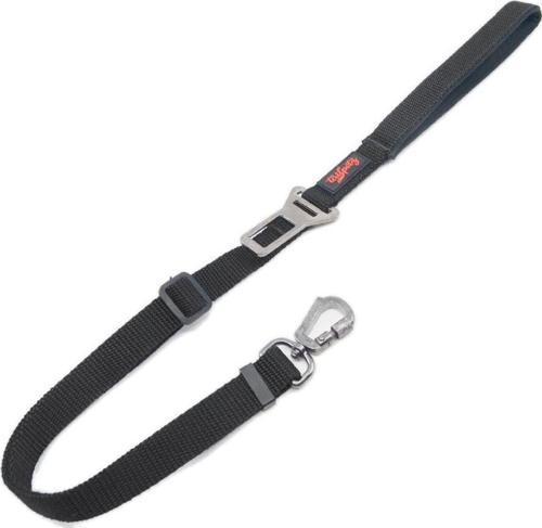 Araç Emniyet Kemeri Tokalı Kedi Köpek Gezdirme Kayışı M Siyah 102 cm