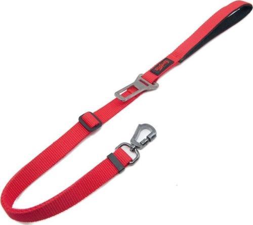 Araç Emniyet Kemeri Tokalı Kedi Köpek Gezdirme Kayışı M Kırmızı 102 cm