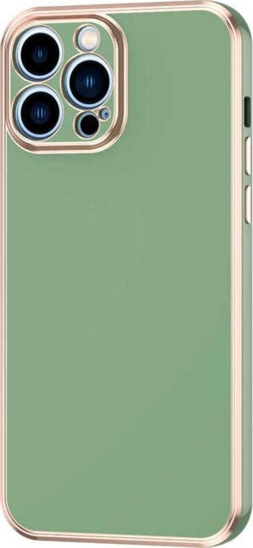 İphone 12 Pro Max Uyumlu Zore Bark Kılıf-Açık Yeşil