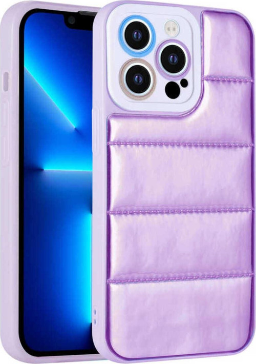 İphone 13 Pro Uyumlu Kamera Korumalı Aihttgli Renkli Zore Seksek Kılıf-Mor