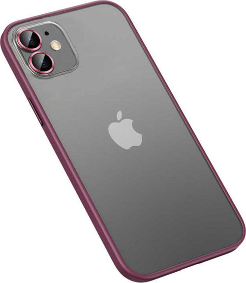 İphone 12 Uyumlu Zore Retro Kılıf-Koyu Mor