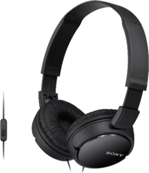 MDR-ZX110APB Siyah Kulaküstü Mikrofonlu Kulaklık