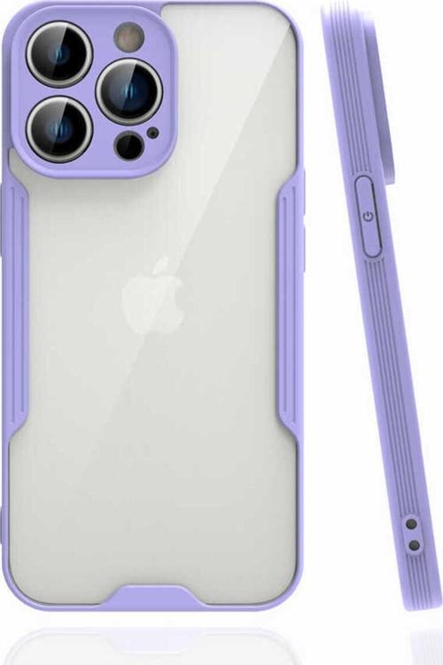 İphone 14 Pro Uyumlu Zore Parfe Kılıf-Mor