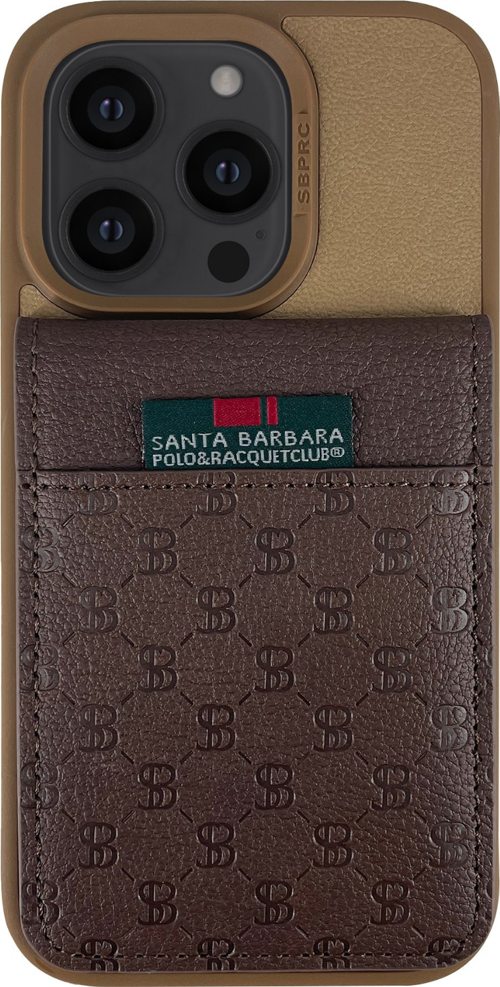 Santa Barbara Polo Racquet Club Hulda Apple iPhone 13 Pro Uyumlu Fuchsia Kartvizitli Kılıf