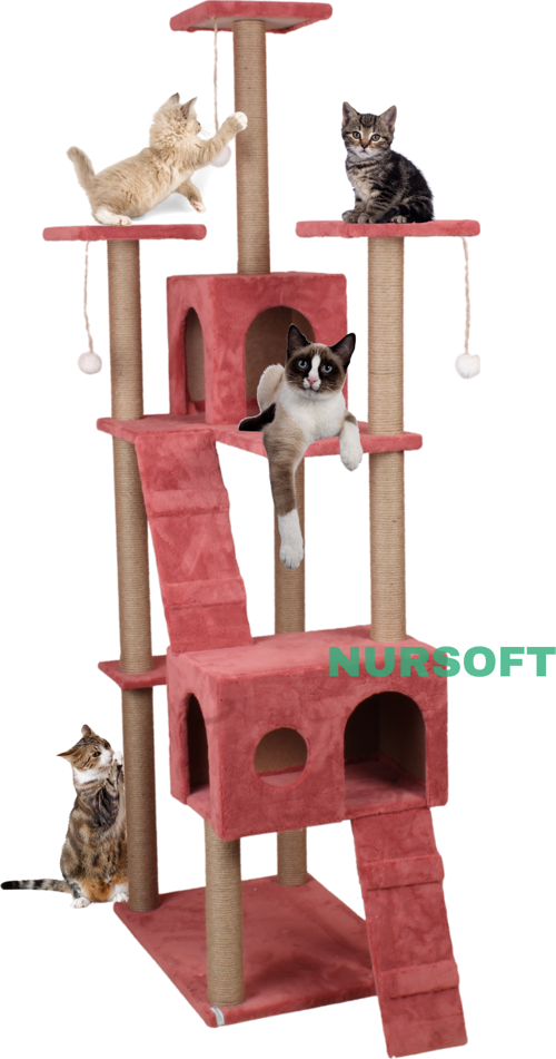 Cat City - Kedi Tırmalama ve Oyun Evi Çok Fonksiyonlu