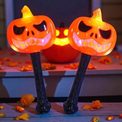 1 ADET 23 CM CADILAR BAYRAMI LED IŞIKLI ÇUBUK BAL KABAĞI IŞIKLI ÇUBUK HALLOWEN LED LİGHT DECOR STİCK