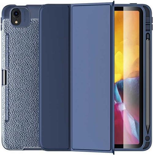 Apple iPad Air 10.9 2022 (5.Nesil) Uyumlu Standlı Kalemlikli Tablet Kılıfı Lüx Premium Deri Görünümlü
