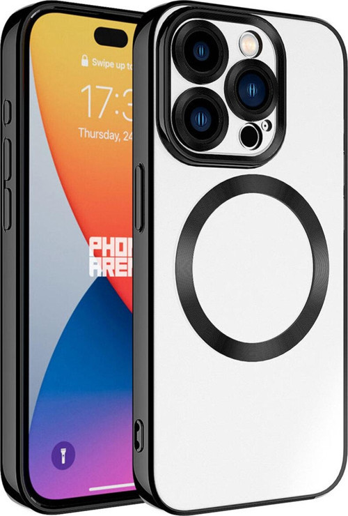 İphone 15 Pro Uyumlu Magsafe Wireless Şarj Özellikli Setro Silikon-Siyah