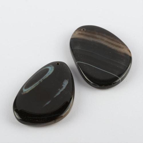 Özel Kesim Doğaltaş Plaka Akik Kolye Ucu