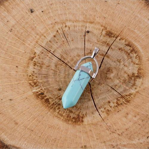 Turkuaz Point Kolye Ucu