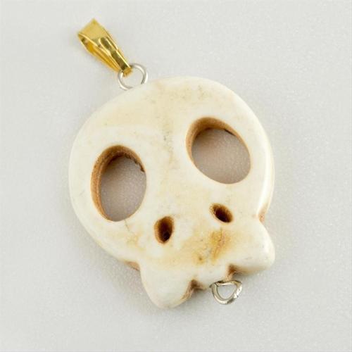 Kuru Kafa Turkuaz Doğaltaş Kolye Ucu