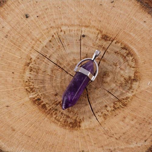 Amatist Point Kolye Ucu