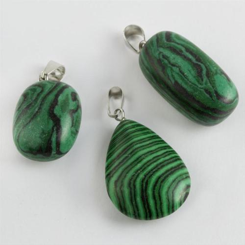 Malahit Doğaltaş Kolye Ucu