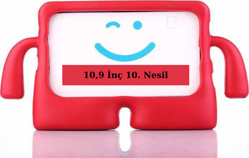 Apple iPad 10,9 inç 10. Nesil Uyumlu iBuy Standlı Fuchsia Yumuşak Eğlenceli Çocuk Tablet Kılıfı