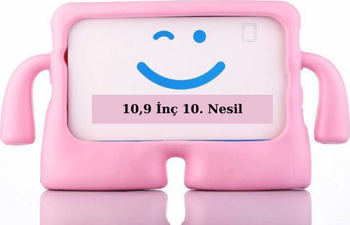 Apple iPad 10,9 inç 10. Nesil Uyumlu iBuy Standlı Fuchsia Yumuşak Eğlenceli Çocuk Tablet Kılıfı