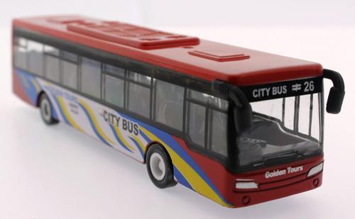 Kırmızı Metal Otobüs 632-27 Kız Erkek Çocuk Oyuncak Eğitici Oyuncaklar