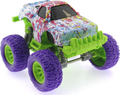 Die Cast Batik Desenli Mor Teker Araba Kız Erkek Çocuk Oyuncak Eğitici Oyuncaklar